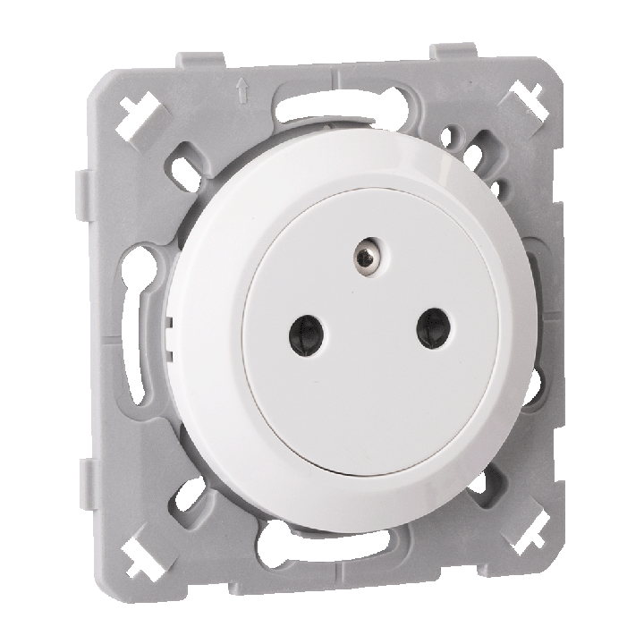 Prise 2P+T 16A Affleurante Blanc EPURE