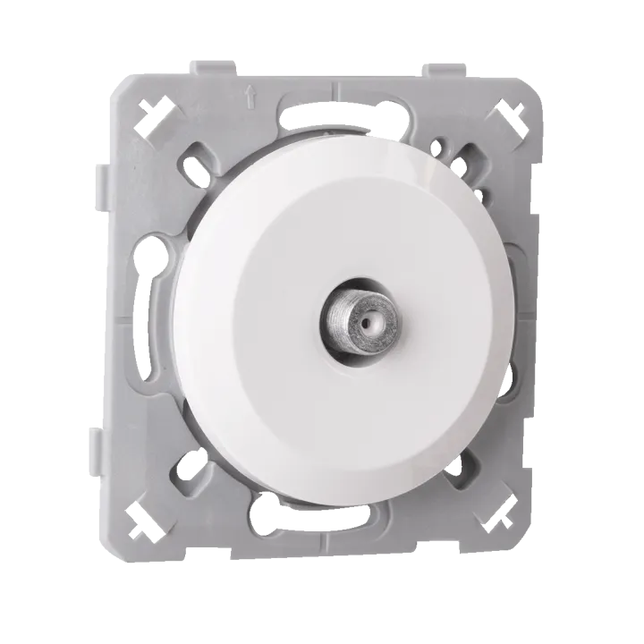 Prise Tv Type F Blanc EPURE