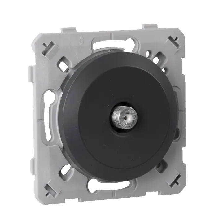 Prise Tv Type F Anthracite EPURE