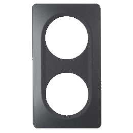 Plaque Double Anthracite Mat EPURE