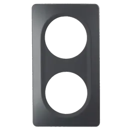 Plaque Double Anthracite Mat EPURE