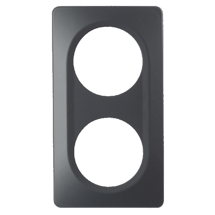 Plaque Double Anthracite Mat EPURE
