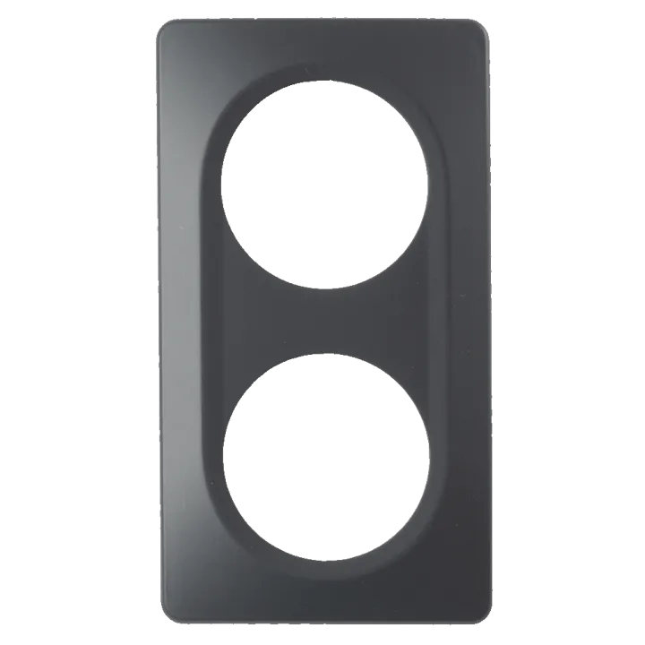 Plaque Double Anthracite Mat EPURE