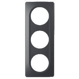 Plaque Triple Anthracite Mat EPURE