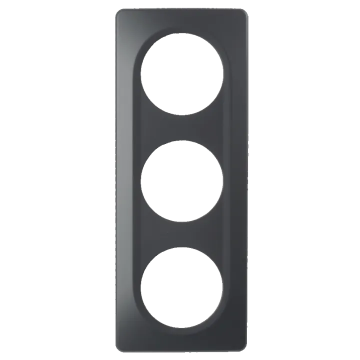 Plaque Triple Anthracite Mat EPURE