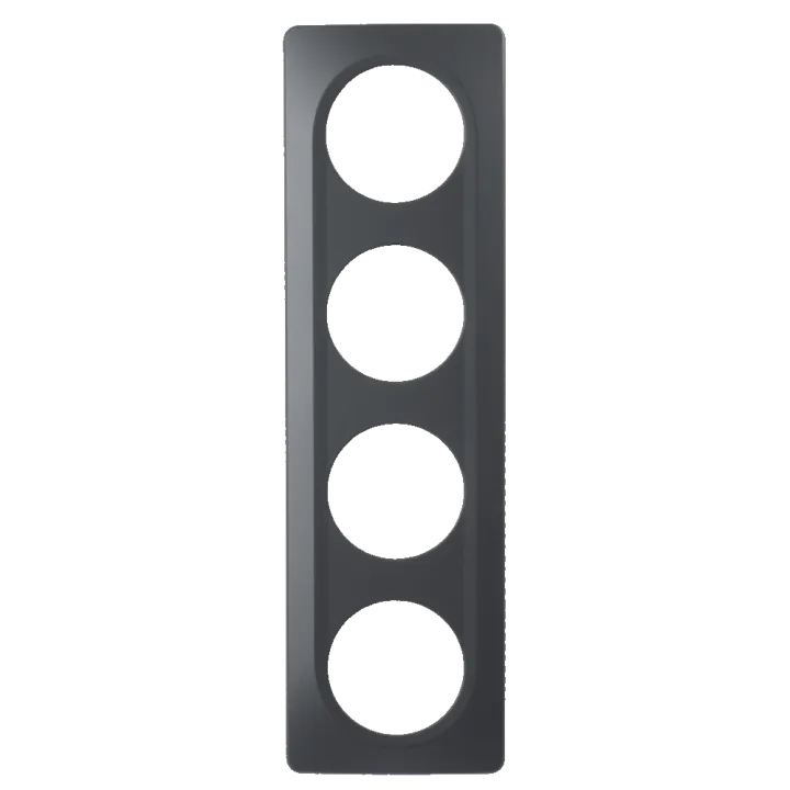 Plaque Quadruple Anthracite Mat EPURE