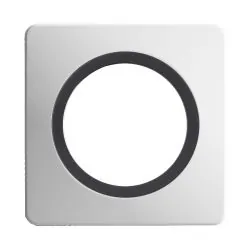 Plaque Simple Blanc Insert Anthracite Mat EPURE