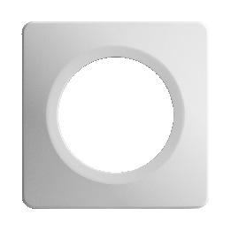 Plaque Simple Blanche Satin Et Brillant EPURE