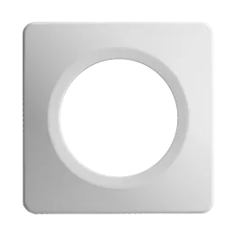 Plaque Simple Blanche Satin Et Brillant EPURE