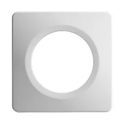 Plaque Simple Blanche Satin Et Brillant EPURE