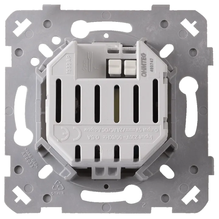 Prise Chargeur Mixte Usb / Usb-C Blanc EPURE