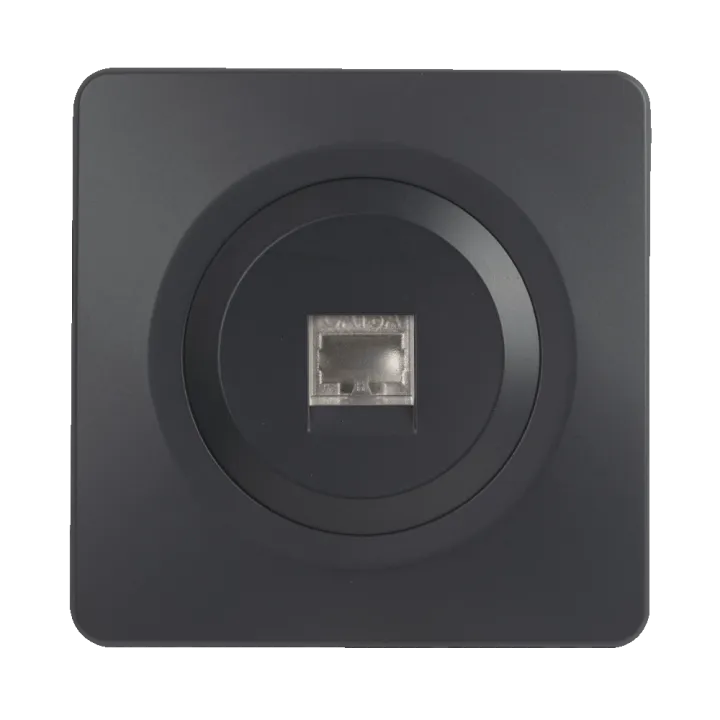 OHMTEC Epure Prise Rj45 Cat6 Anthracite 