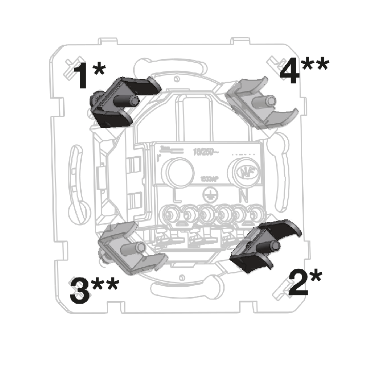 OHMTEC Epure 2 Griffes De Fixation 