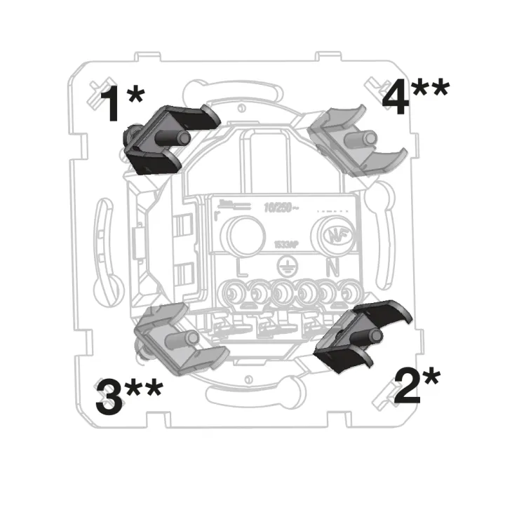 OHMTEC Epure 2 Griffes De Fixation 