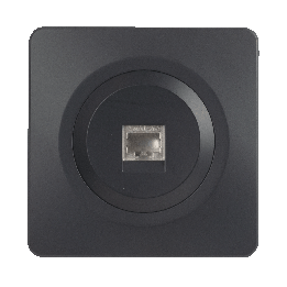OHMTEC Epure Prise Rj45 Cat6 Anthracite 
