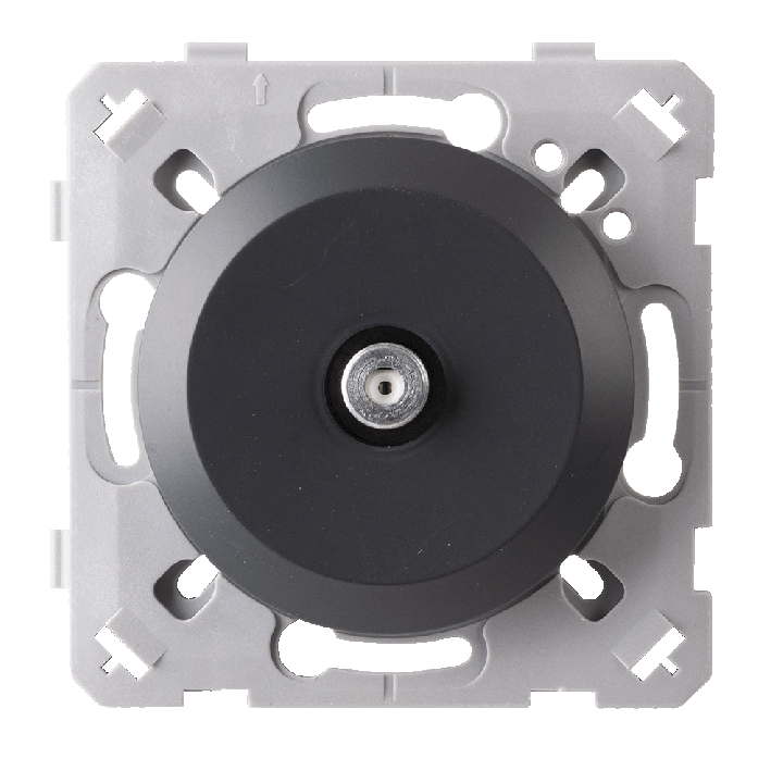 Prise Tv Type F Anthracite EPURE