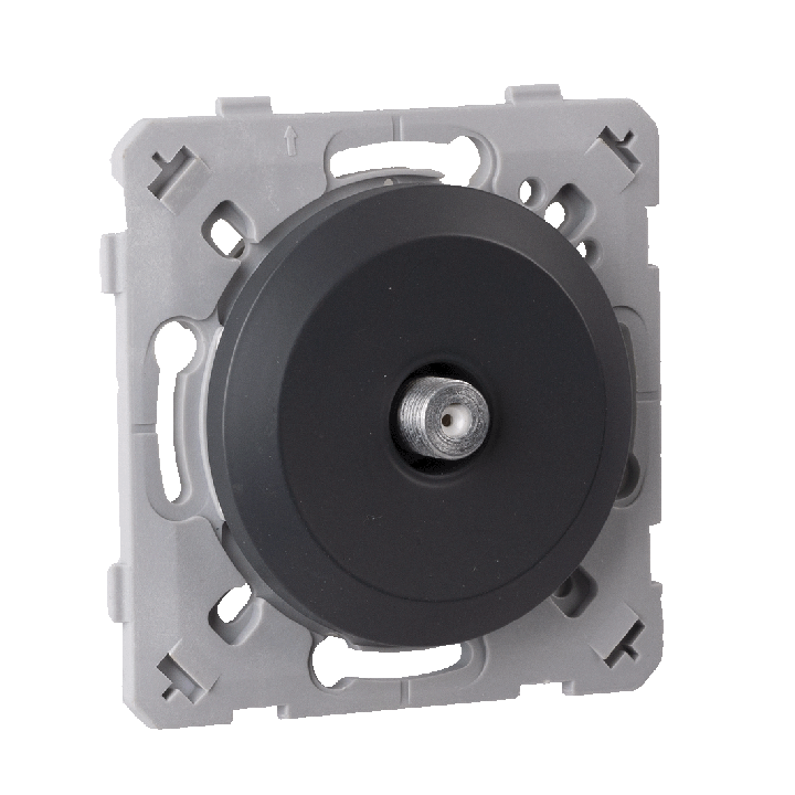 Prise Tv Type F Anthracite EPURE