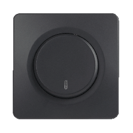 OHMTEC Epure Interrupteur Va et vient à voyant Anthracite 