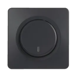 OHMTEC Epure Interrupteur Va et vient à voyant Anthracite 