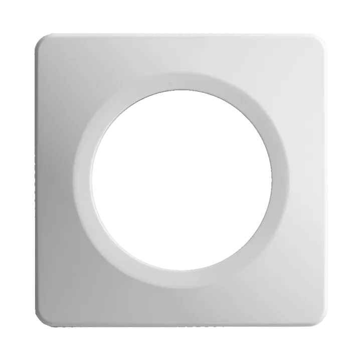 Plaque Simple Blanche Satin Et Brillant EPURE