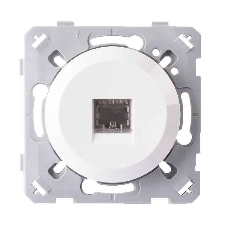 Prise Rj45 Cat6 Blanc EPURE
