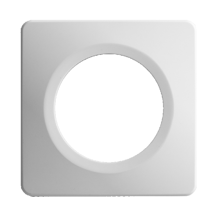 Plaque Simple Blanche Satin Et Brillant EPURE