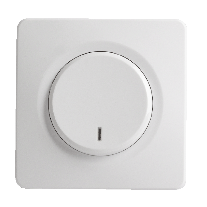 OHMTEC Epure Interrupteur Va et vient A à voyant Blanc 
