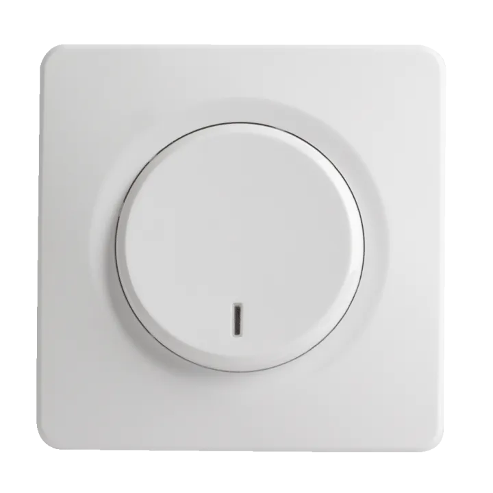 OHMTEC Epure Interrupteur Va et vient A à voyant Blanc 