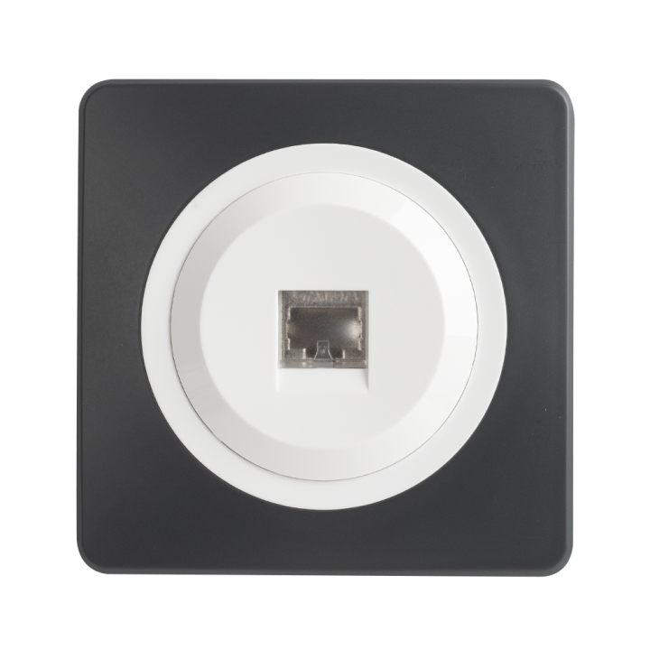 OHMTEC Epure Prise Rj45 Cat6 Blanc 