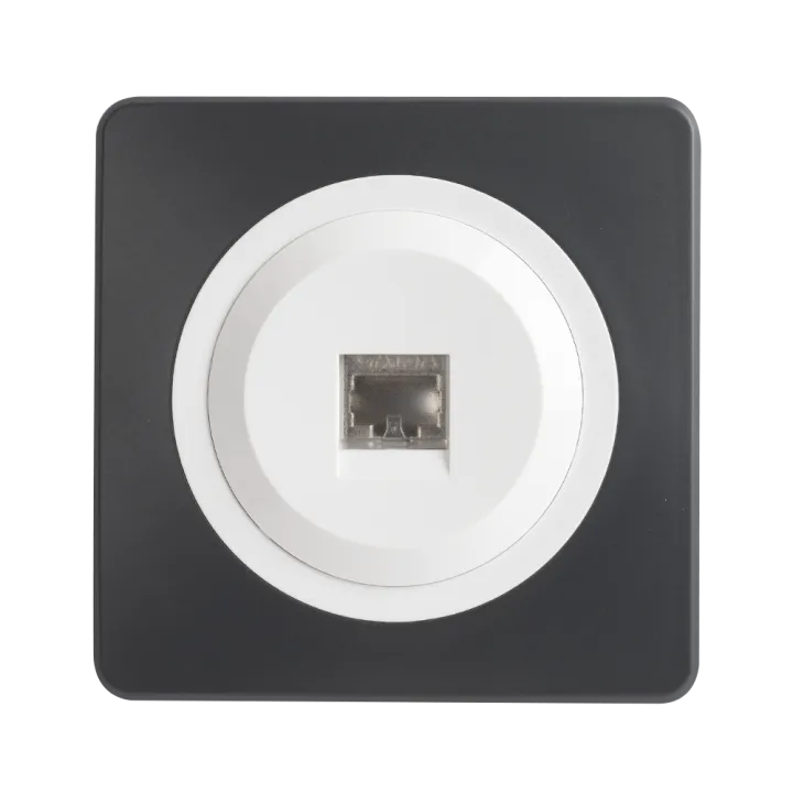 OHMTEC Epure Prise Rj45 Cat6 Blanc 