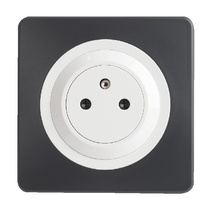 OHMTEC Epure Prise 2P+T 16A Affleurante Blanc 