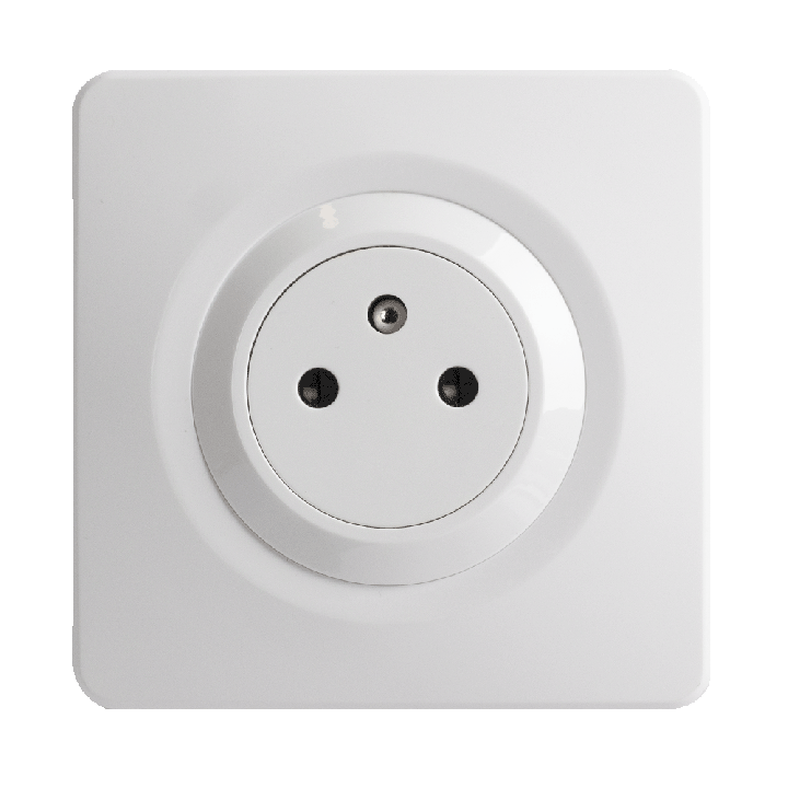 OHMTEC Epure Prise 2P+T 16A Affleurante Blanc 