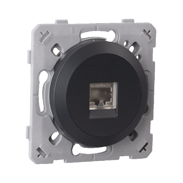 Prise Rj45 Cat6 Anthracite EPURE
