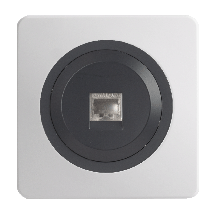 OHMTEC Epure Prise Rj45 Cat6 Anthracite 