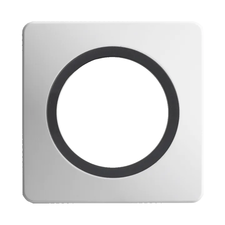 Plaque Simple Blanc Insert Anthracite Mat EPURE