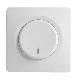 OHMTEC Epure Interrupteur va et vient à voyant blanc complet