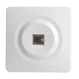 OHMTEC Epure Prise RJ45 Cat6 blanc complet