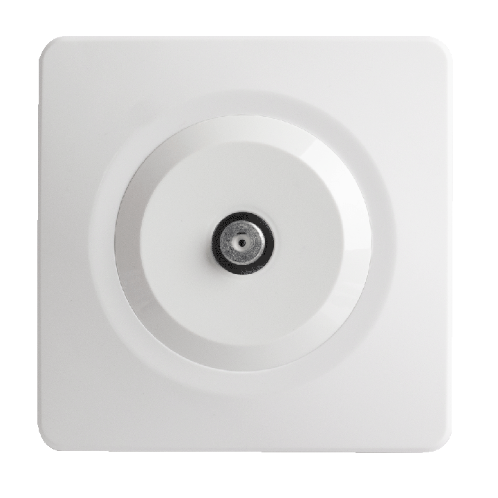 OHMTEC Epure Prise TV type F blanc complet
