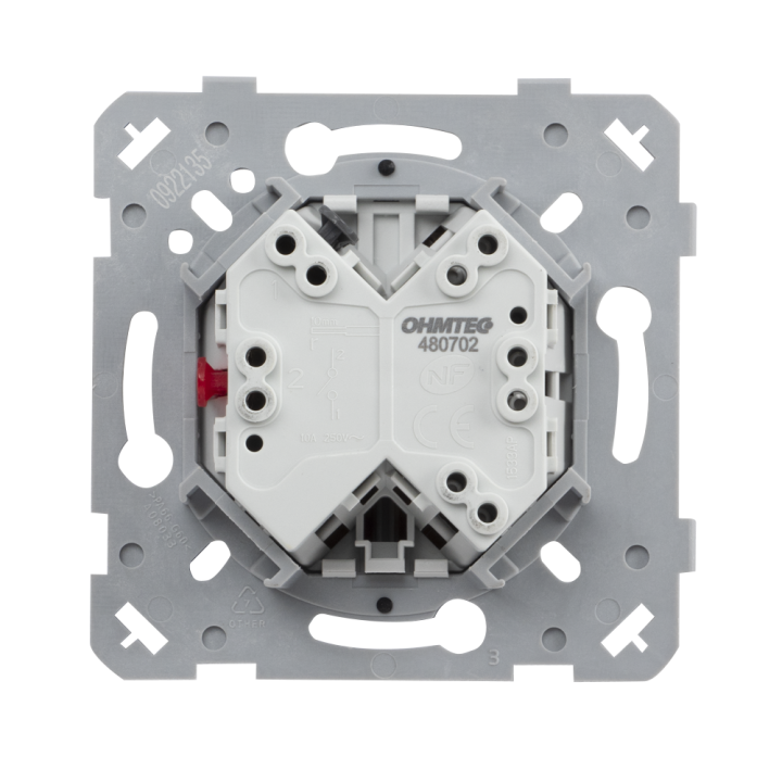 OHMTEC Epure Poussoir Blanc 