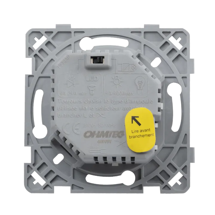OHMTEC Epure Variateur Compatible Led Blanc 