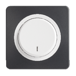 OHMTEC Epure Interrupteur Va et vient A à voyant Blanc 