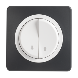 OHMTEC Epure Commande volet roulant anthracite/blanc complet