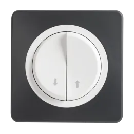 OHMTEC Epure Commande volet roulant anthracite/blanc complet