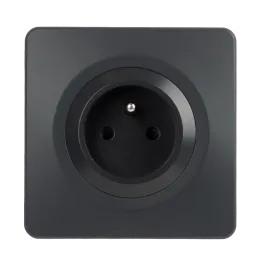 OHMTEC Epure Prise 2P+T complet anthracite