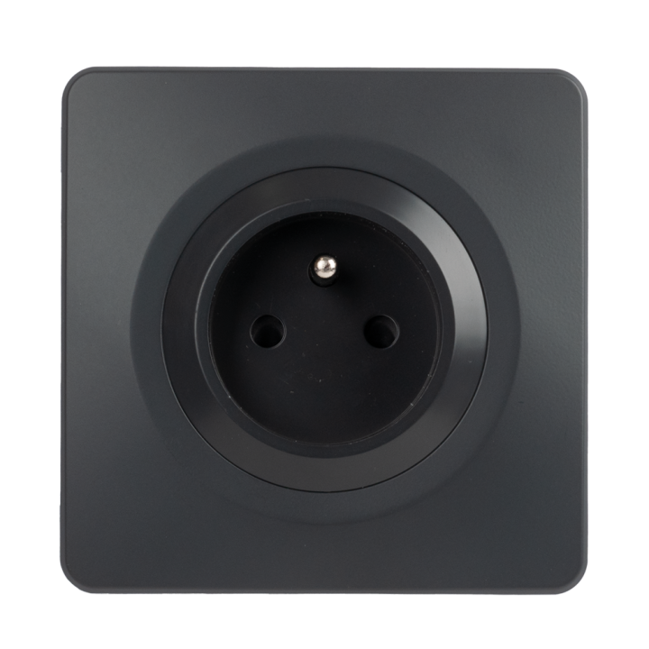OHMTEC Epure Prise 2P+T complet anthracite