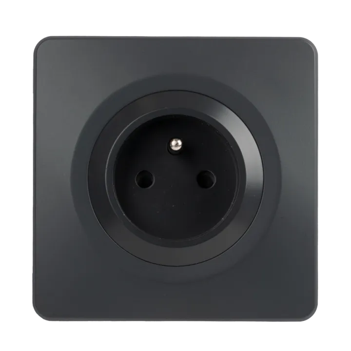OHMTEC Epure Prise 2P+T complet anthracite