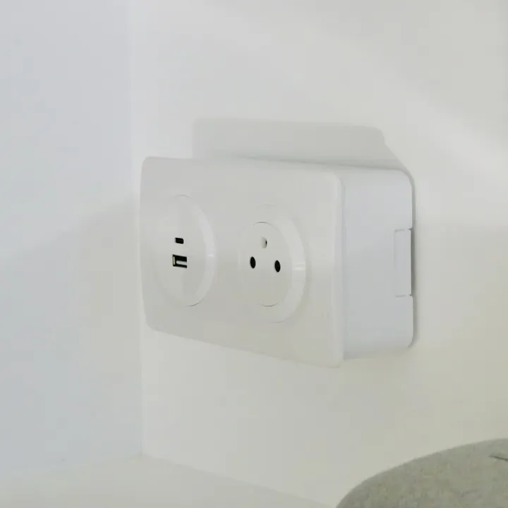 OHMTEC Epure Boitier Saillie 2 Postes Blanc 