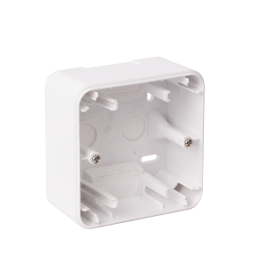 OHMTEC Epure Boitier Saillie 1 Poste Blanc 