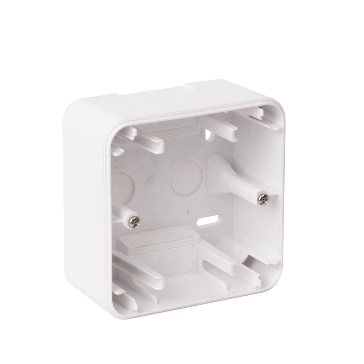 OHMTEC Epure Boitier Saillie 1 Poste Blanc 