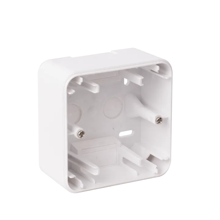 OHMTEC Epure Boitier Saillie 1 Poste Blanc 